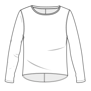 Fashion sewing patterns for Sweatshirt 2870